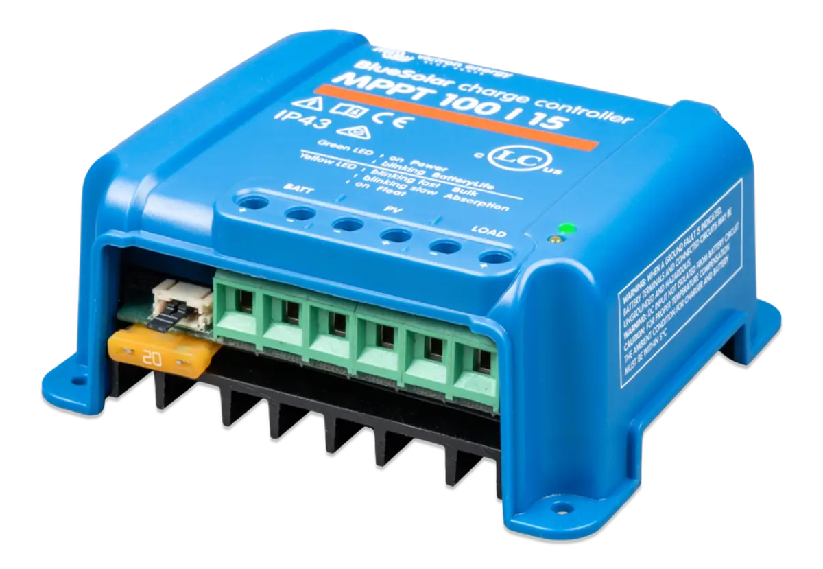 Victron Energy BlueSolar 100/15 MPPT Solar Charge Controller - Retail.