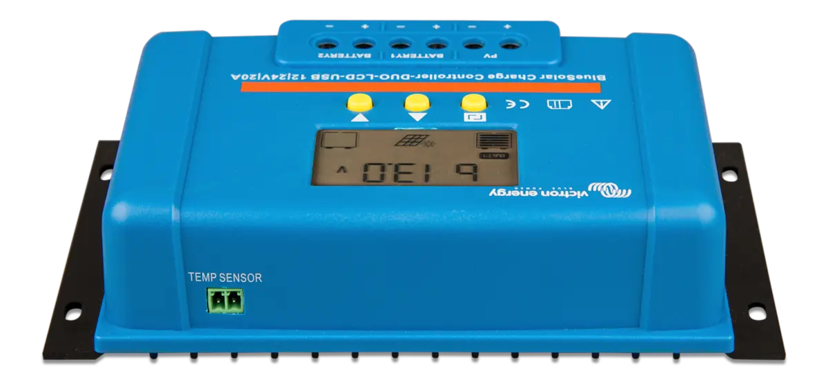 Victron Energy BlueSolar PWM DUO-LCD&USB 12/24V-20A.