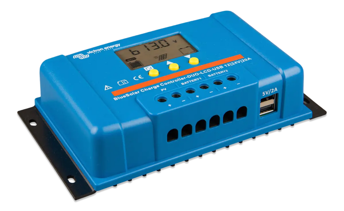 Victron Energy BlueSolar PWM DUO-LCD&USB 12/24V-20A.