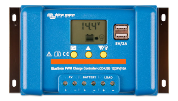 Victron Energy BlueSolar PWM-LCD&USB 12/24V-30A.