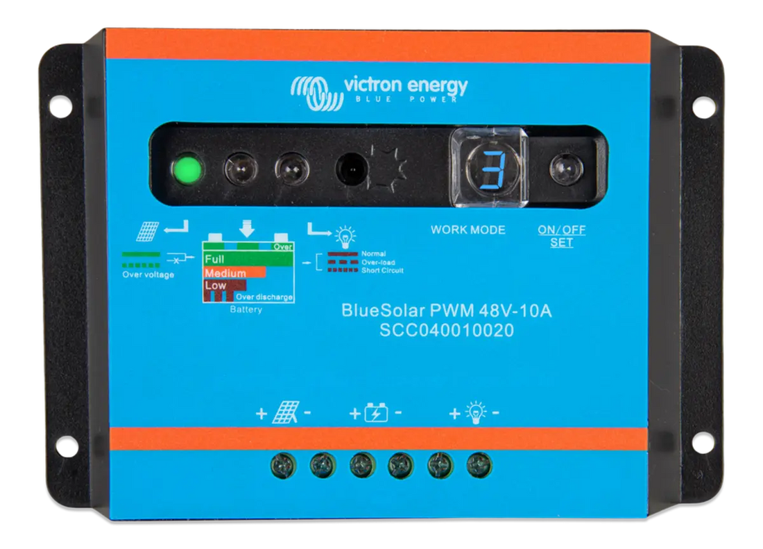 Victron Energy BlueSolar PWM-Light Charge Controller 48V-10A.