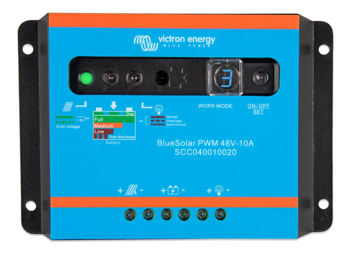 Victron Energy BlueSolar PWM-Light Charge Controller 48V-10A.