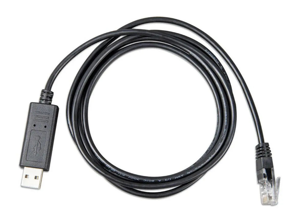 Victron Energy BlueSolar PWM-Pro to USB interface cable.