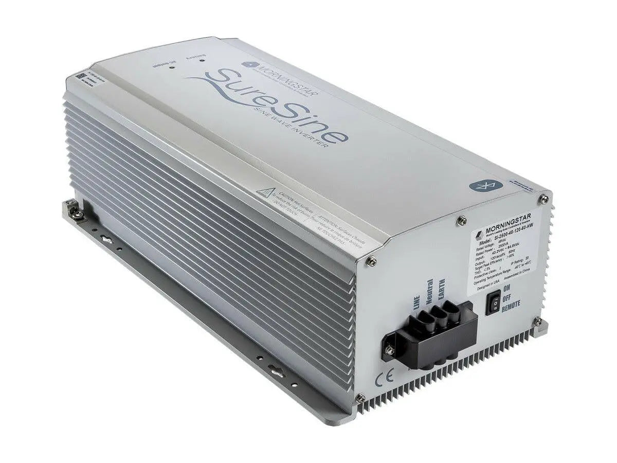 Morningstar Professional/SureSine 1250 48 V Pure Sine Wave Inverter with Hard-Wired AC Output.