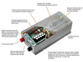 Morningstar Professional/SureSine 2500 48 V Pure Sine Wave Inverter with Hard-Wired AC Output.
