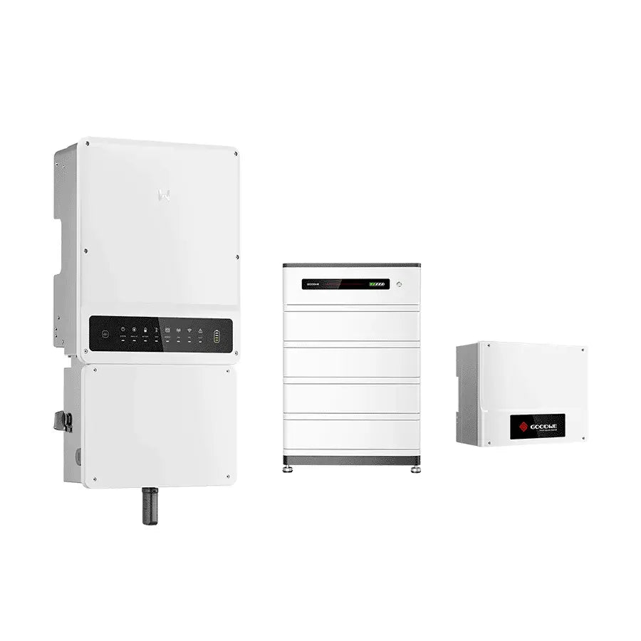 GoodWe A-ES 9.6kW Hybrid Inverter with GoodWe Lynx 12.8 kWh Battery FH-US High Voltage Battery —Bundle.