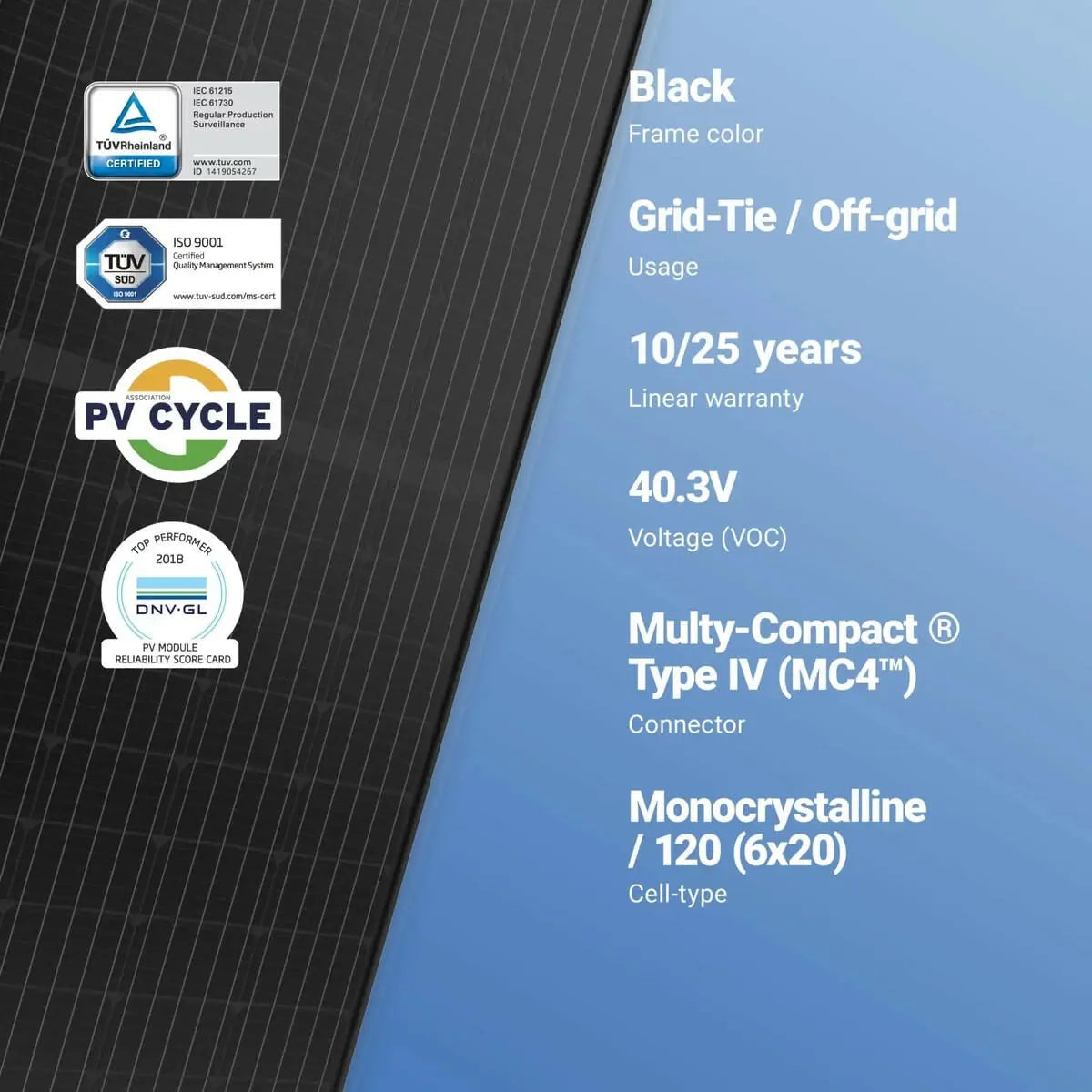TrinaSolar TSM-320-DD06M.05(II) 320W Mono Solar Panel TrinaSolar
