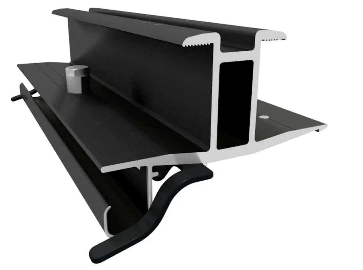 IronRidge 32 mm Black Rail-Less Bridge.