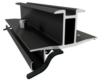 IronRidge 32 mm Black Rail-Less Bridge.