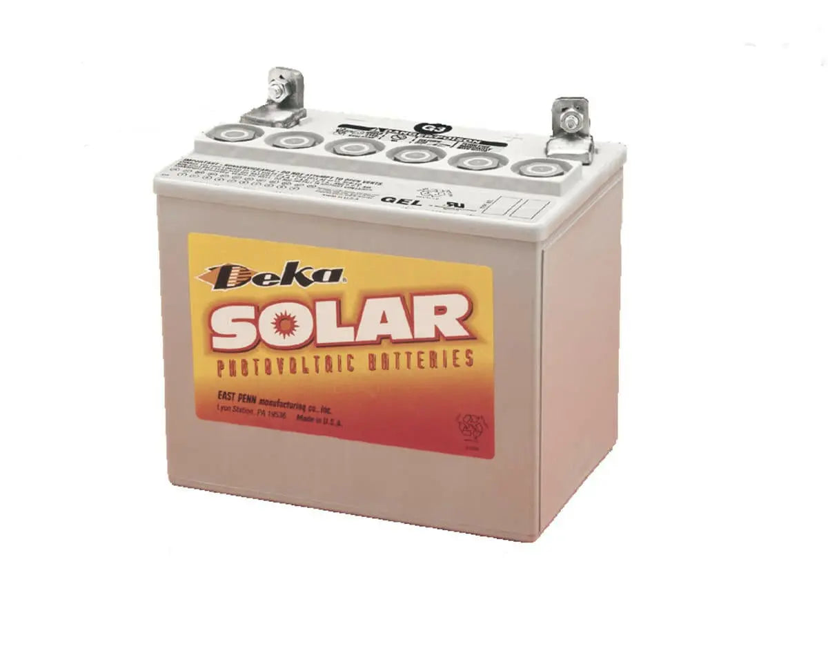 MK Powered® Deka® Solar 8GU1 Sealed Gel Valve-Regulated Solar Battery.