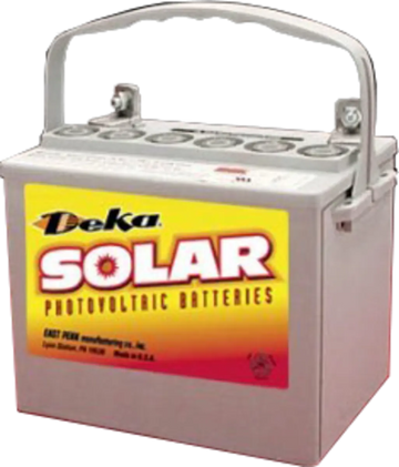 MK Powered® Deka® Solar 8GU1H Sealed Gel Valve-Regulated Solar Battery.
