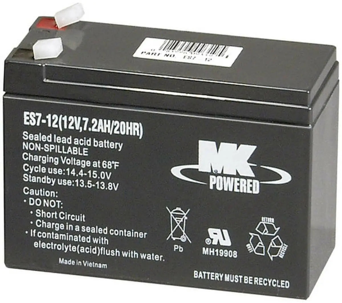 MK Powered® ES7 AGM Solar Battery.