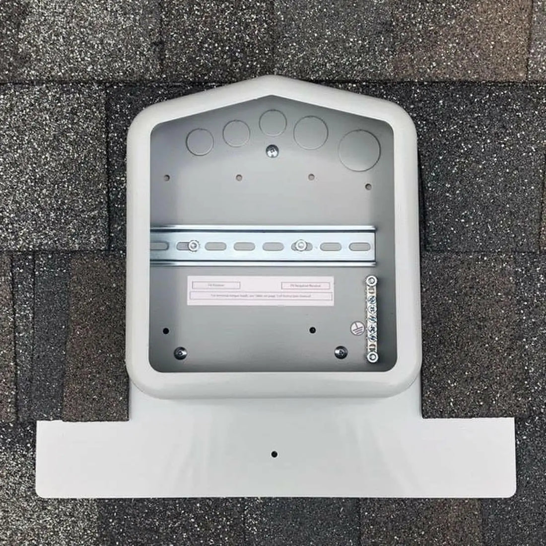 SolaDeck Gray 5 Position Ground Roof Mount PV Junction Box.