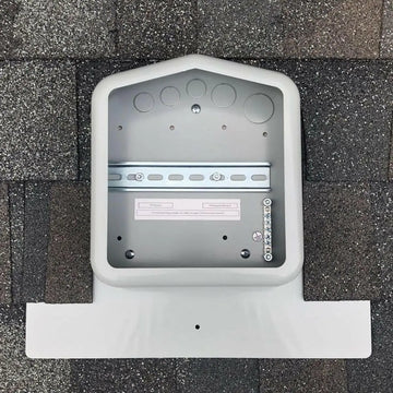 SolaDeck Gray 5 Position Ground Roof Mount PV Junction Box.
