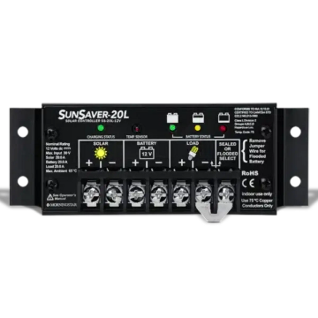 Morningstar SunSaver SS-10L-12V PWM Charge Controller.