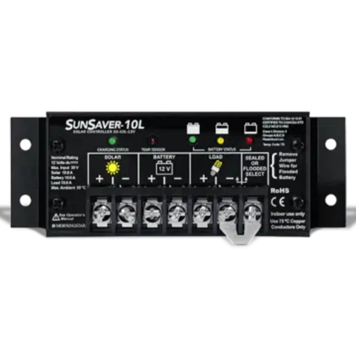 Morningstar SunSaver SS-10L-12V PWM Charge Controller.