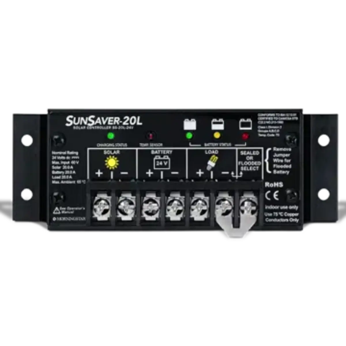 Morningstar SunSaver SS-20L-12V PWM Charge Controller.