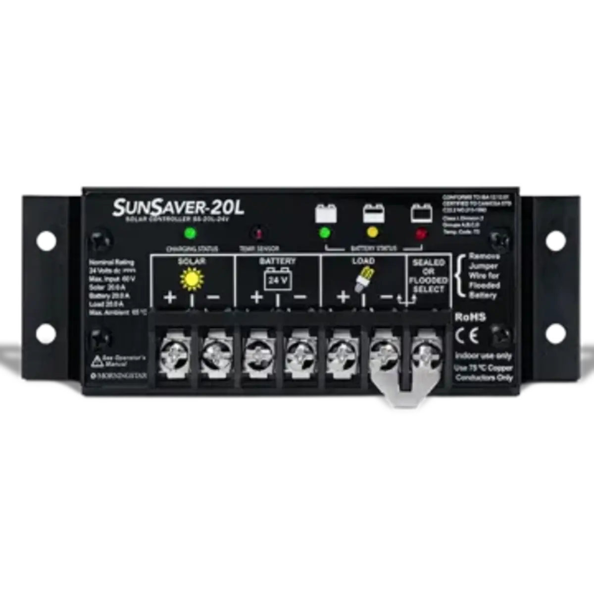 Morningstar SunSaver SS-20L-24V PWM Charge Controller.