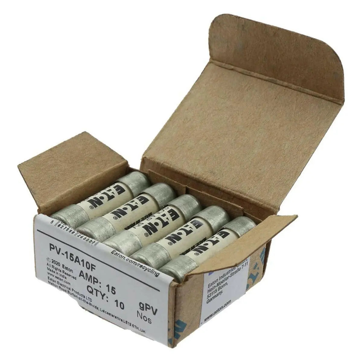 Bussmann PV-15A10F Midget Fuse 15A 1000VDC.