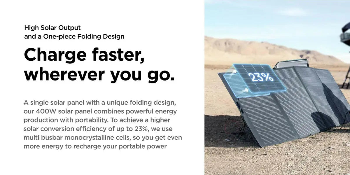 EcoFlow 400W Portable Solar Panel.