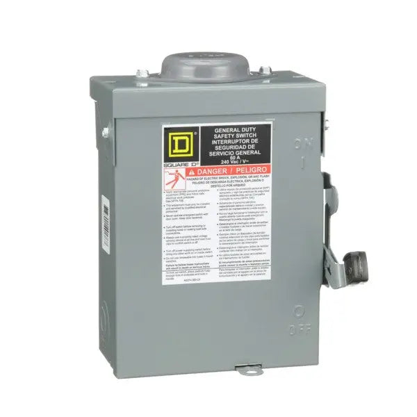 Schneider Electric E1 Series 240 Vac Non-Fusible General Duty Single Throw Safety Switch Schneider Electric