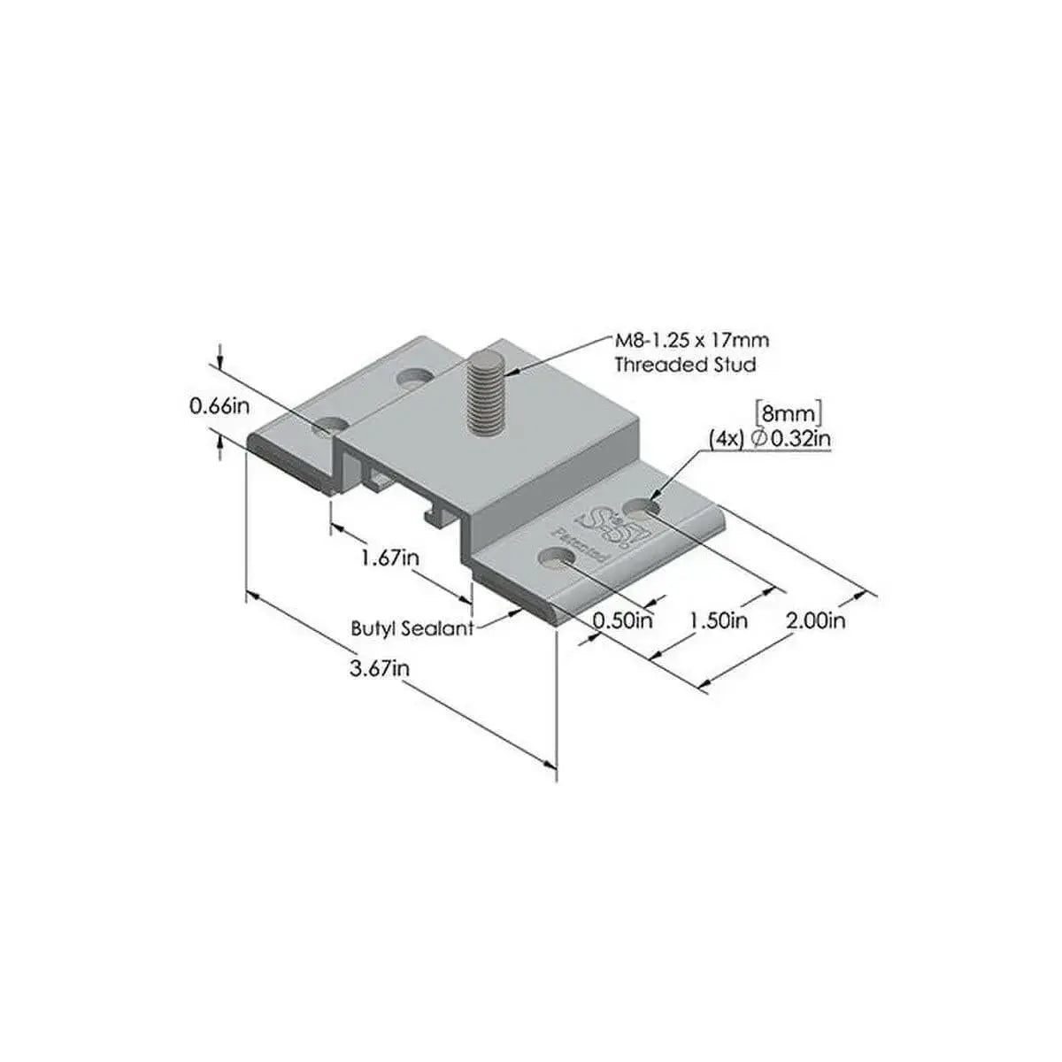 S-5 Solarfoot Clamp.