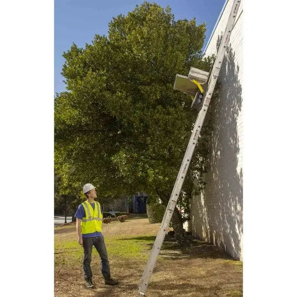 TranzVolt Tie Down 28 ft 6000 Sq-ft Battery Powered Ladder Hoist with Cordless Remote TranzVolt