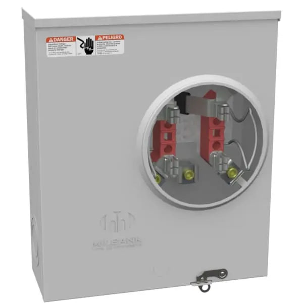 U1980-O-KK-BLG-AEP - 4 Term RNGLS Plain Top HRN Byps 7-8 In BRL LCK GRD With BRKT Prov American Electric Power Milbank