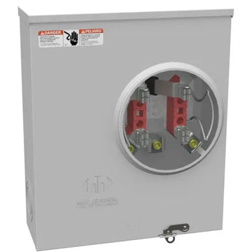 U1980-O-KK-BLG-AEP - 4 Term RNGLS Plain Top HRN Byps 7-8 In BRL LCK GRD With BRKT Prov American Electric Power Milbank