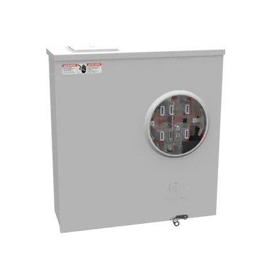 U4184-X - 7 Term RNGLS LRG CLS PLT LVR Byps 200 Amp Side Bussed Milbank