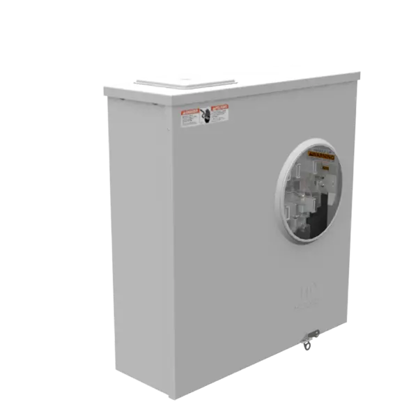 U4184-X - 7 Term RNGLS LRG CLS PLT LVR Byps 200 Amp Side Bussed Milbank