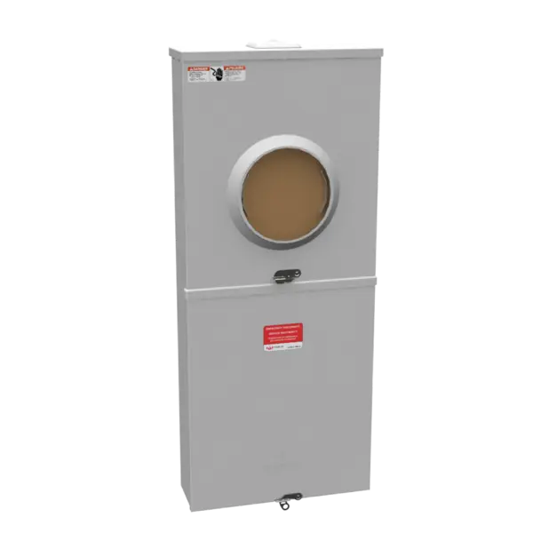 U6281-XL-200-5T9 - 5 Term RNGLS SML CLS PLT LVR Byps 1-200 Amp MN BRKR 8 Branch CKT 5TH Term 9 Oclock Pos Milbank