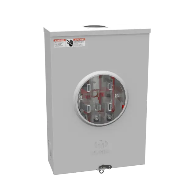 U9581-RL-QG-BLG-AEP - 5 Term RNGLS SML Hub Open Quadplex GND LVR Byps 7-8 In BRL LCK GRD With BRKT Prov American Electric Power Milbank