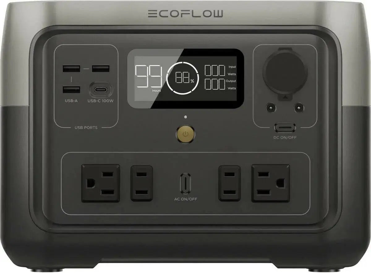 EcoFlow River 2 Max 512 Wh Portable Power Station | Solar Cellz Inc