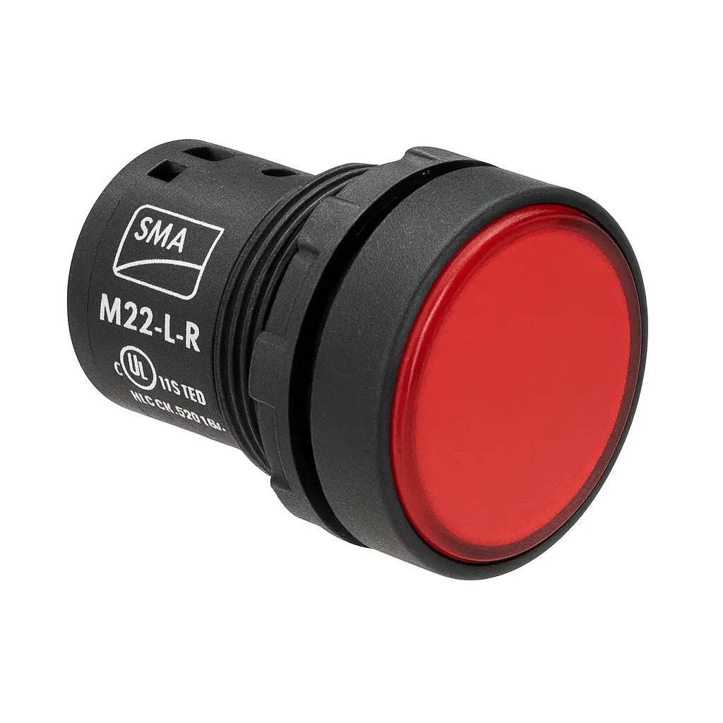 SMA 20-06795 – Indicator Light M22-L-R (Flat Red) Solar Cellz USA