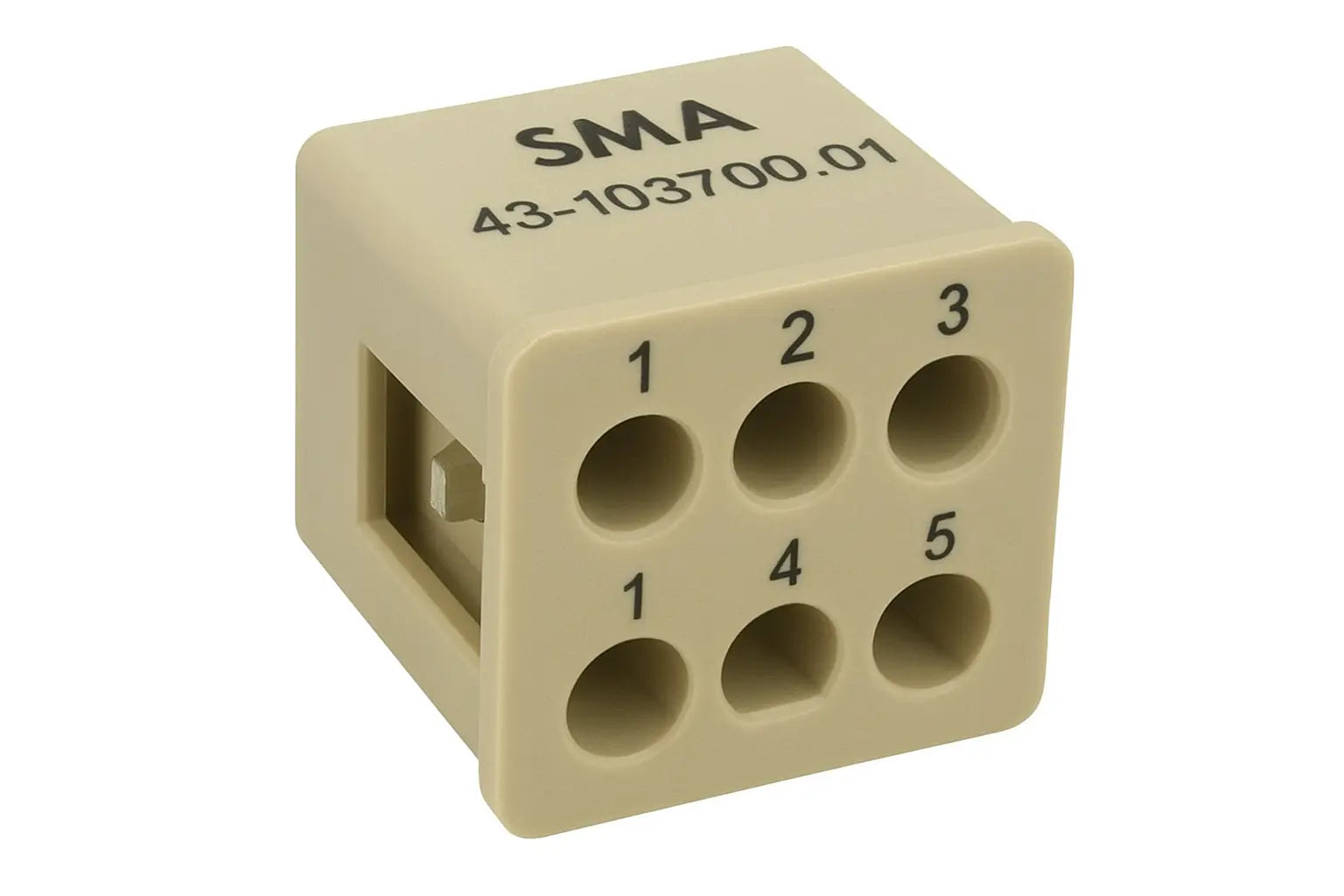 SMA 43-103700.01 – Female Insert AWG26-14 for MIXO (5-Pin Spring Clamp) Solar Cellz USA