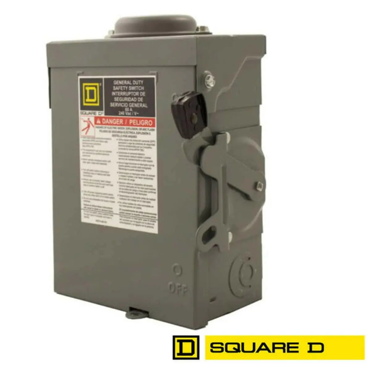 Schneider Electric E1 Series 240 Vac Non-Fusible General Duty Single Throw Safety Switch.