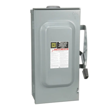 Square D/Schneider Electric DU 100 A Non-Fusible Disconnect Safety Switch.