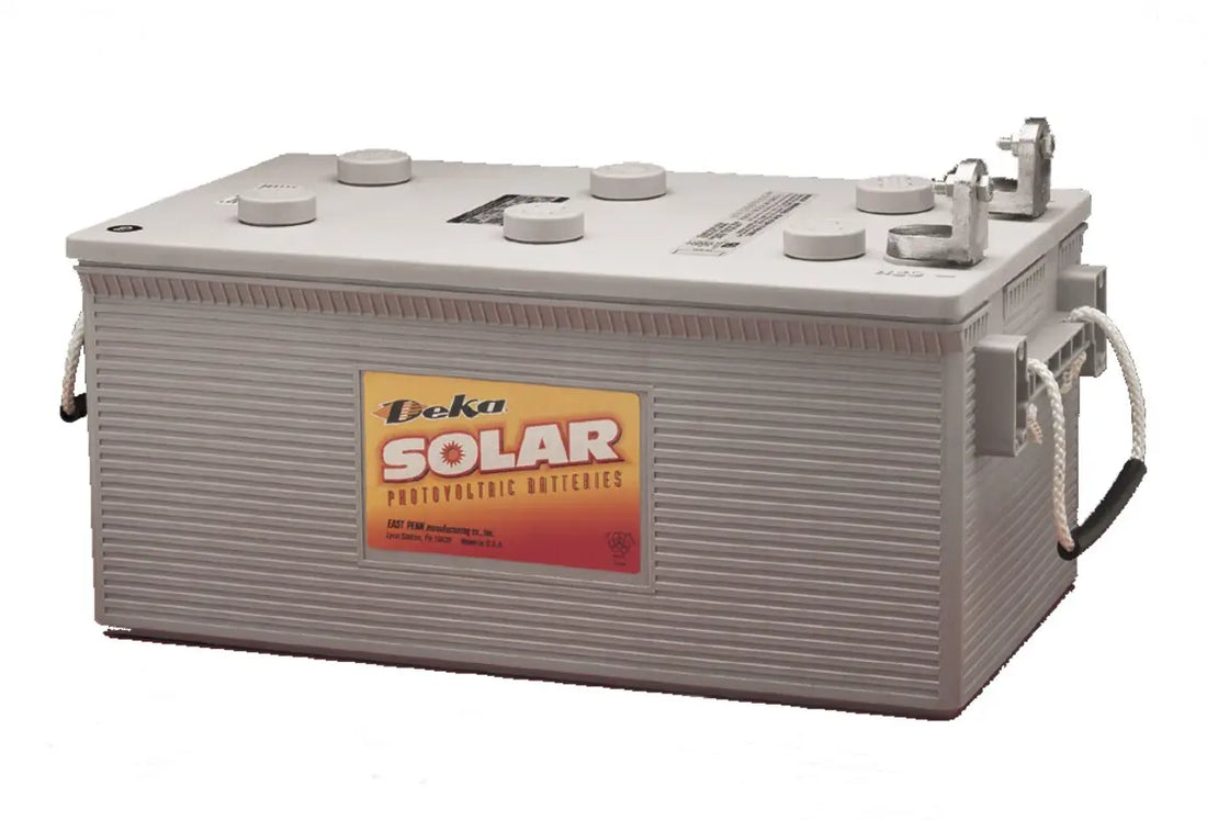 MK Powered® Deka® Solar 8G8D 12 V Photovoltaic Battery.