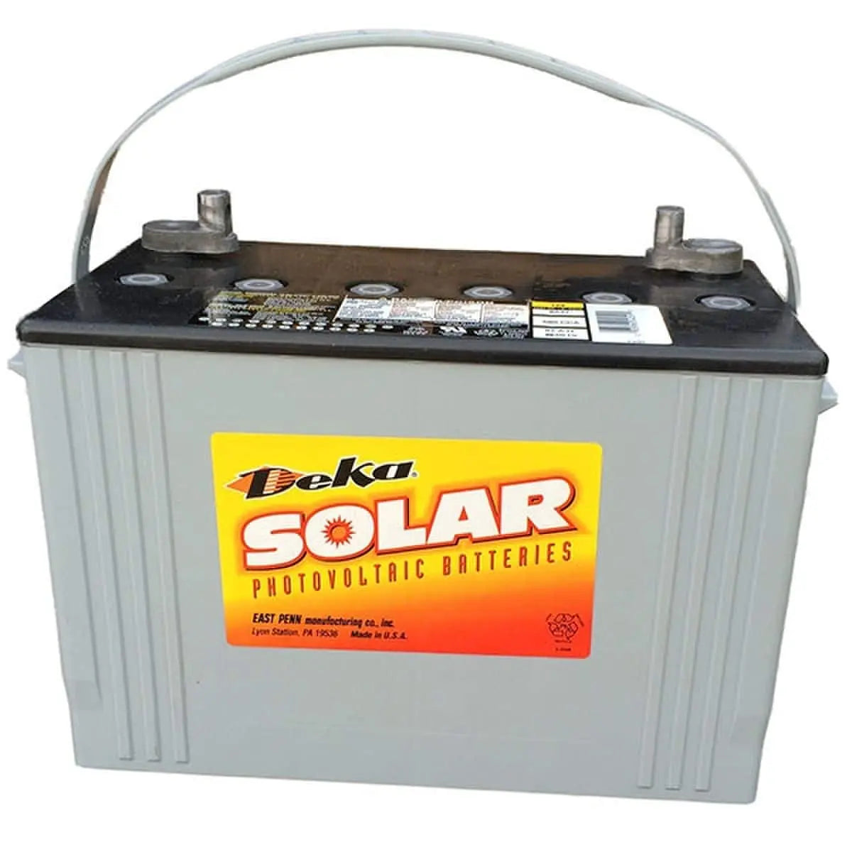 MK Powered® Deka® Solar 8A27 AGM Valve-Regulated Solar Battery.