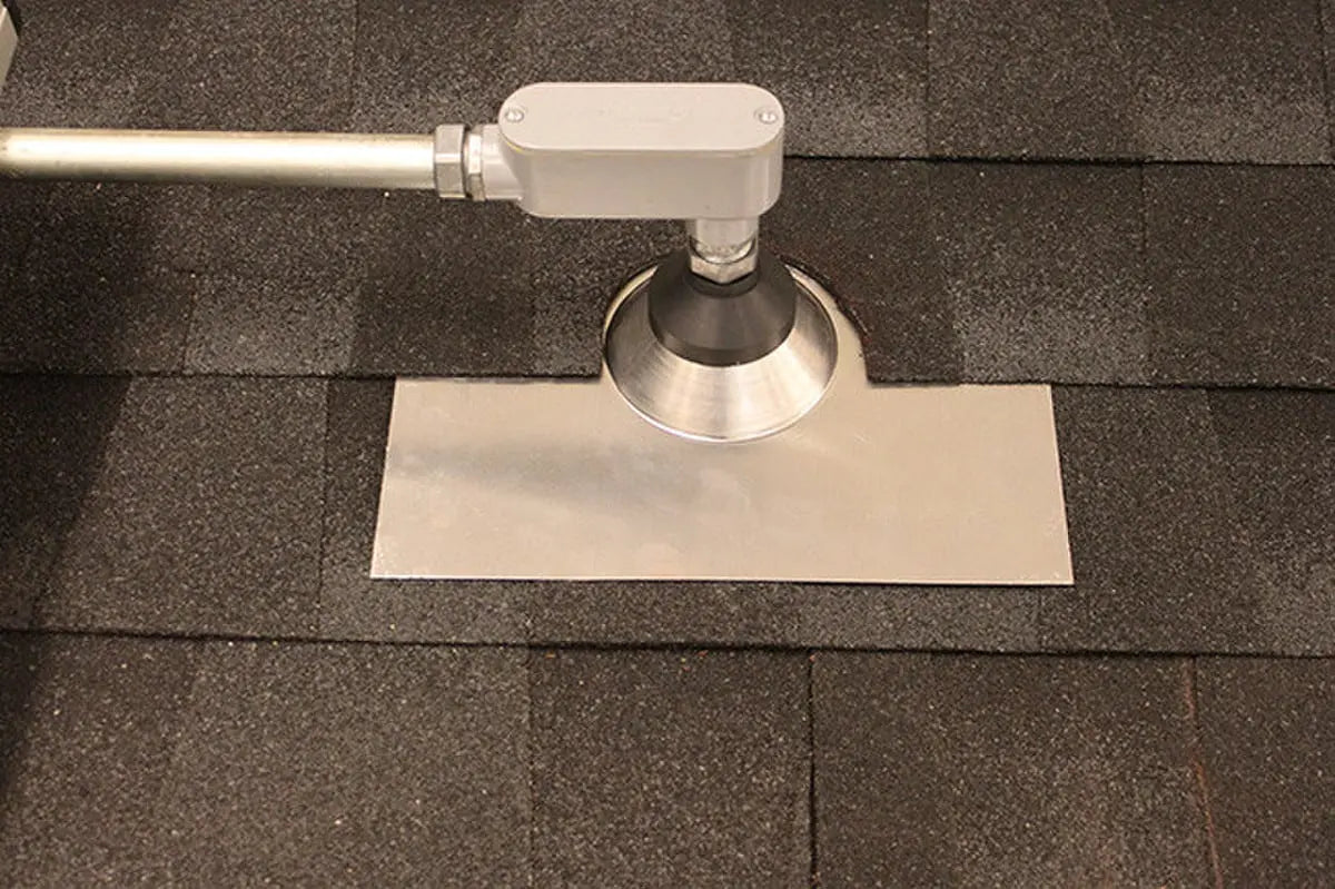 Quick Mount PV Mill/Bronze Conduit Flashing.