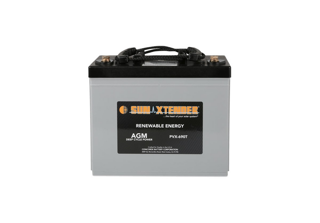 Sun Xtender, PVX-690T, 12V, AGM Deep Cycle Solar Battery.