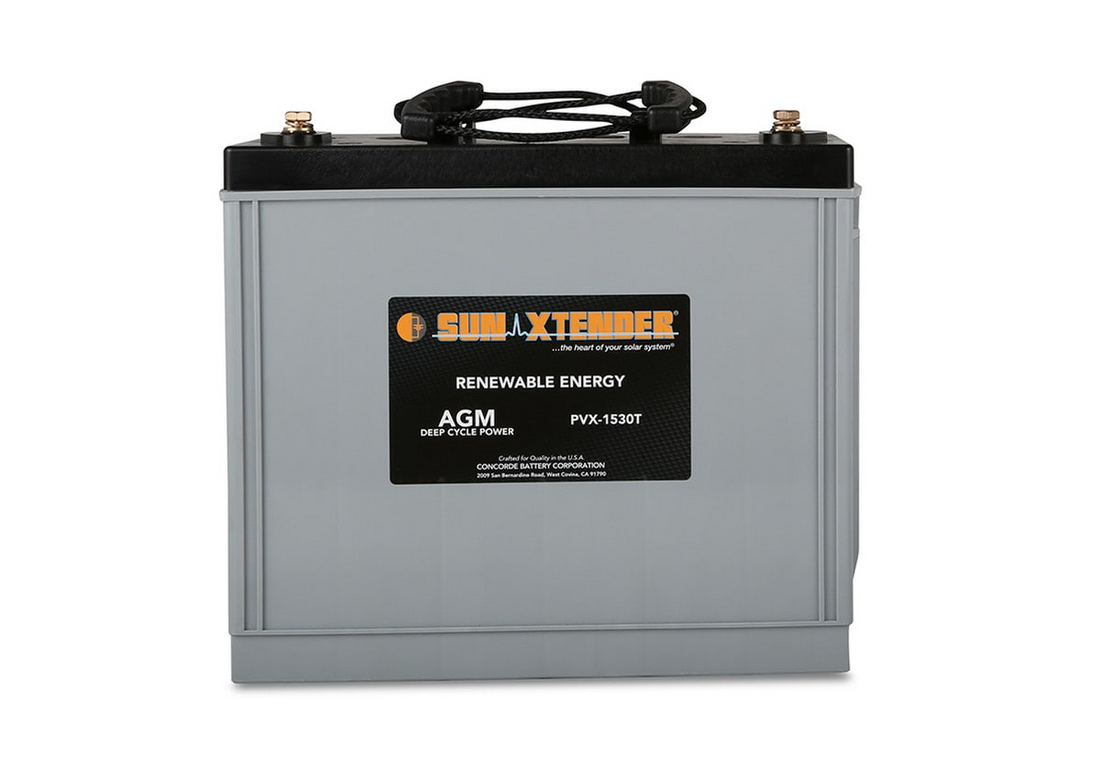 Sun Xtender, PVX-1530T, 12V, AGM Deep Cycle Solar Battery.