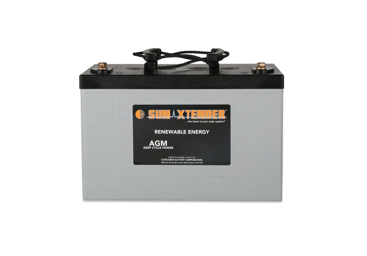 Sun Xtender, PVX-1180T, 12V, AGM Deep Cycle Solar Battery.
