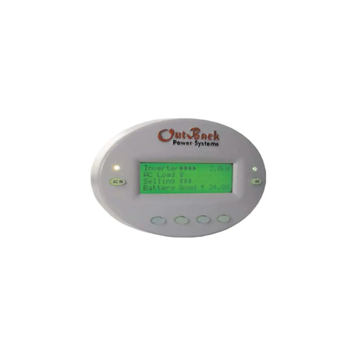 Outback G/FX version, Gray oval housing with RS232 serial port (SKU Part Number MATE).