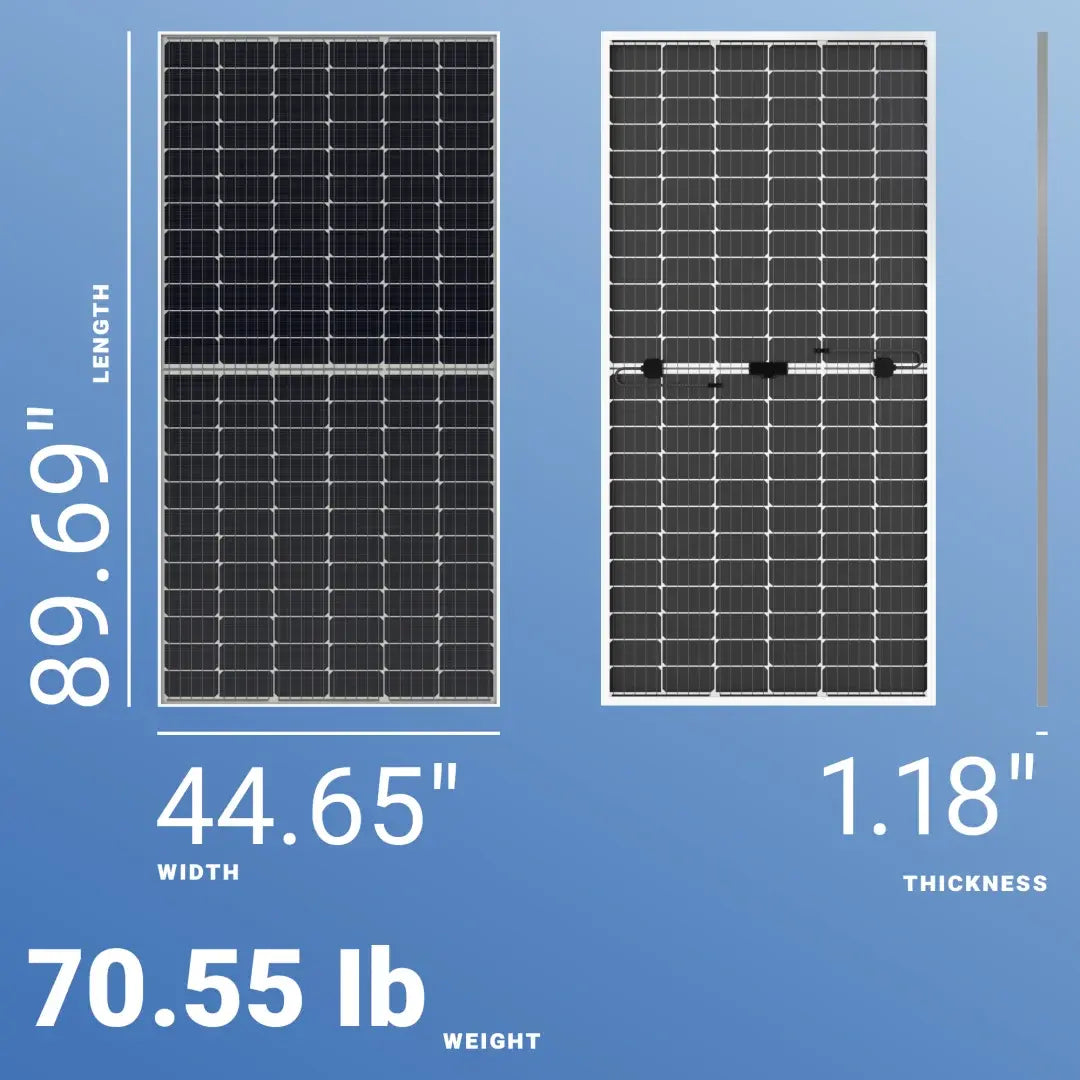 Phono Solar 585W Bifacial Solar Panel – 144 Cells.