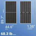 Alps Solar 580W Bifacial Solar Panel – 144 Cells (ALPS72D30T-TP-580).