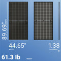 CW Energy 545W Bifacial Solar Panel — 144 Cells.