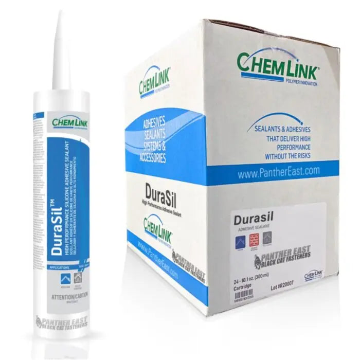 ChemLink DuraSil Silicone Adhesive Sealant 10.1 oz Tubes – Case of 24 | F1211