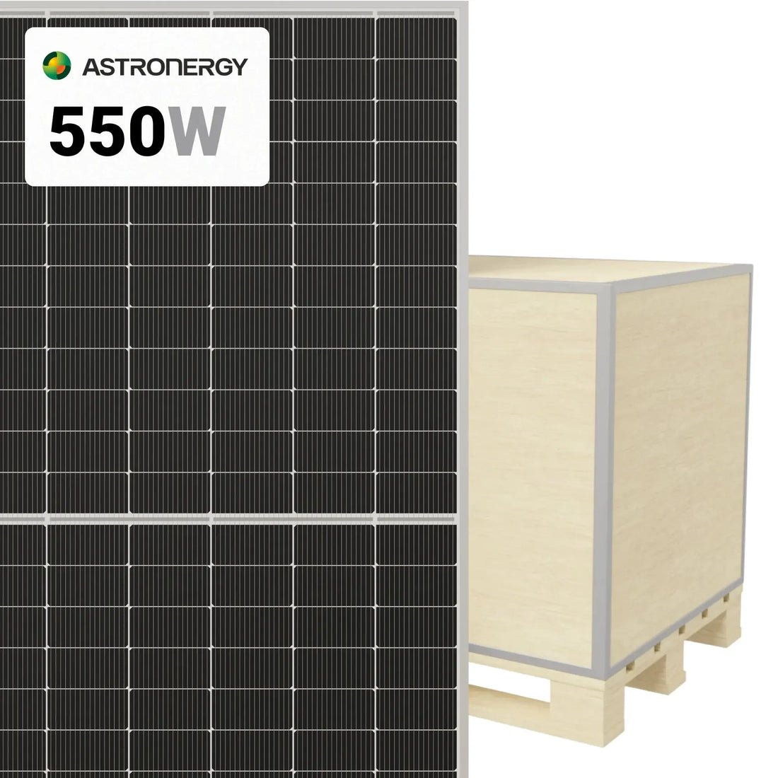 Astronergy ASTRO 5 Twins 550W (Pallet of 36) Bifacial PERC+ Solar Panels CHSM72M(DG)/F-BH-550W